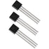 DS18B20 10pcs Black Durable 18B20 TO-92 3 Pins Wire Integrated Circuit Temperature IC Sensor