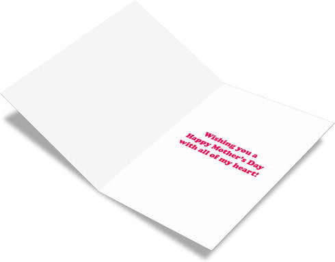 The Best Card Company - Beautiful Mother's Day Card - Loving, Heartfelt Card for Moms, Stepmoms, Mother's Words