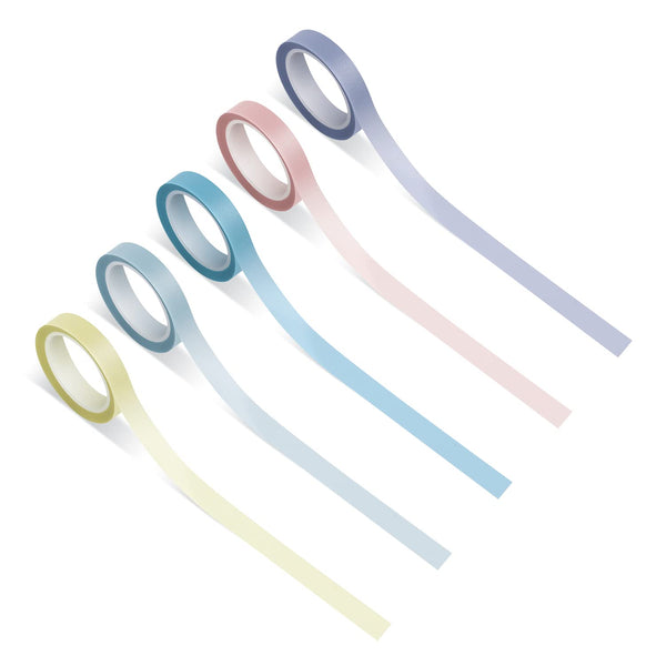 LUTER 5 Rolls Highlighter Tape, 0.2inch x 16.4ft Removable Neon Strips for Marking Books
