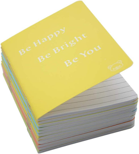 Yansanido 12 Pcs Pocket Notebook, 4.9 Inch x 3.5 Inch, 24 Sheets (48 Pages) 7mm College Ruled