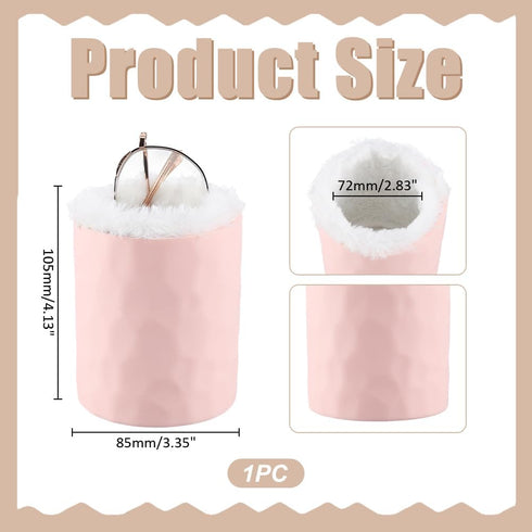 WADORN Plush Lined Eyeglasses Holder Stand, Protective Glasses Holder Stand Case Silicone prevent scratch Eye Glass