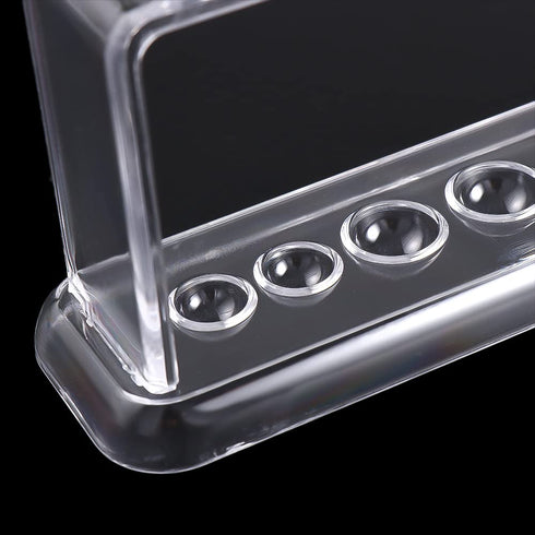 Plastic Clear Test Tube Rack, 6 Holes Stand, Lab Test Tube Stand Shelf School Supply