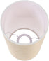 E27 7.87X5.11X5.11In Angoily Cloth Lampshade Narrow Drum Light Cover Beige Linen Lamp Accessory for Home Office Wall