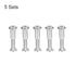uxcell Screw Post Fit for 5/16"(8mm) Hole Dia, Male M6x20mm Belt Buckle Binding Bolts Leather Fastener Stainless Steel