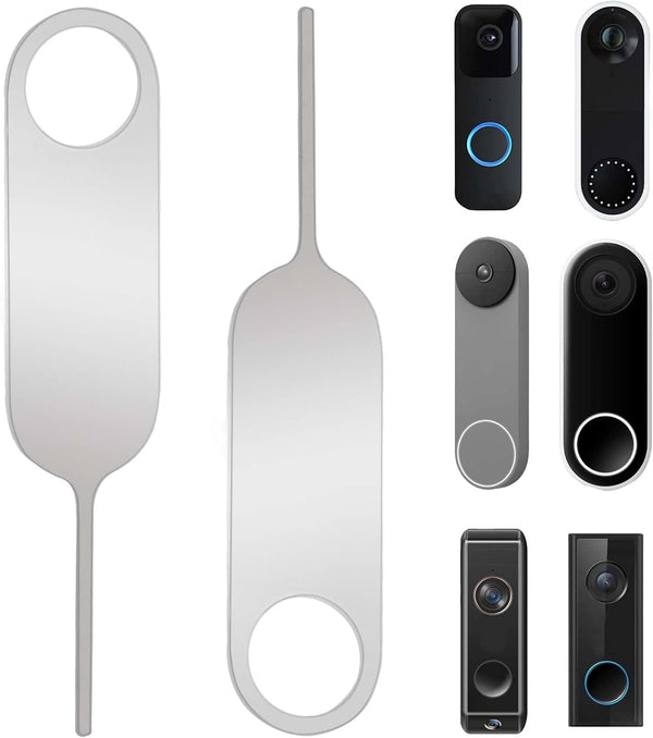 2-Pack Doorbell Key Tool, Security Key Replacement Tool for Arlo, Nest, Eufy Video Doorbell, Release Removal Pin