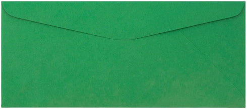 JAM PAPER #9 Business Colored Envelopes - Green Recycled - 3 7/8 x 8 7/8 - 50/Pack
