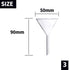 Glass Funnel Set, 4 Pcs Lab Borosilicate Glass Funnels, 100mm, 75mm, 50mm, 40mm Diameter