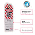 Master Lock 497A Lockout Tagout Tags, Laminated Do Not Operate, OSHA Compliant, 12 Pack