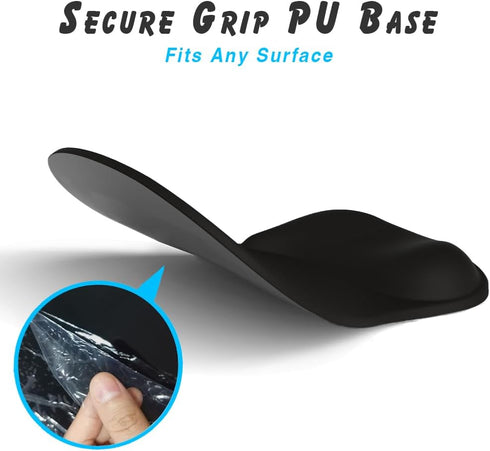 DEMON CHEST (01Black) ErgoComfort Gel Wrist Rest Mouse Pad-Ergonomic Office Mousepad with Wrist Support-Non-Slip