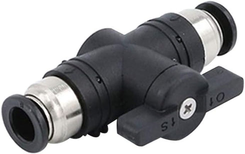 Beduan Push to Connect Fitting Ball Valve, 12mm Tube OD Pneumatic Air Flow Control Adapter
