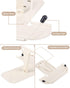 Book Stand for Reading: Adjustable Holder for Recipes, Textbooks, and Tablets (Milky White)