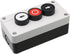 Hitommy 3-Button Control Station with Up Down Arrows, Stop Button, White and Black