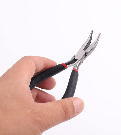 Mini Bent Nose Pliers, Multifunction Precision Stripper Tool for Jewelry Making and DIY Craft