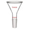StonyLab Glass Short Stem Powder Funnel, 75 mm Top Outer Dimension and 24/40 Inner Joint Filter Funnel