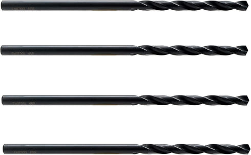 MAXTOOL 5/32"x6" 4pcs Identical HSS M2 Extra Long Aircraft Extension Drills, Deep Twist Drill Bits, Straight Shank