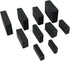 LeMotech 5 Pieces Plastic Project Box - ES Junction Case for Electronic Project, Black 3.15 x 1.97 x 1.02 inch