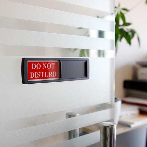 Privacy Sign - Do Not Disturb/Welcome Sign for Home Office, Restroom, Conference, Hotel, Hospital, Magnetic Slider Door