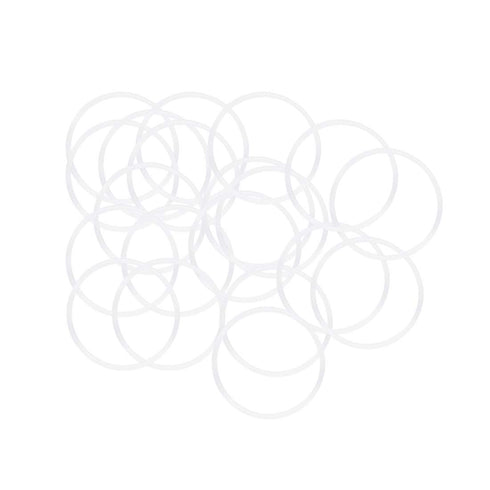 uxcell Silicone O-Rings, 31mm OD 28mm ID 1.5mm Width VMQ Seal Gasket for Pipe Repair, White, Pack of 20