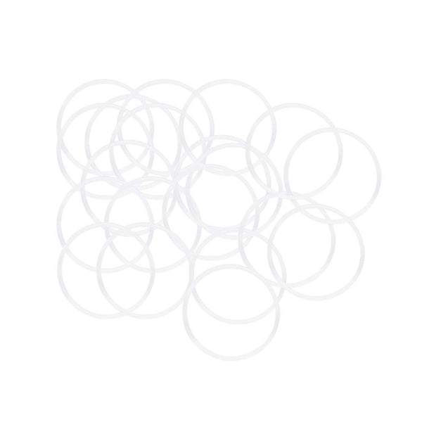 uxcell Silicone O-Rings, 31mm OD 28mm ID 1.5mm Width VMQ Seal Gasket for Pipe Repair, White, Pack of 20