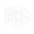 uxcell Silicone O-Rings, 31mm OD 28mm ID 1.5mm Width VMQ Seal Gasket for Pipe Repair, White, Pack of 20