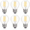 LED Edison Light Bulbs, 4W G45 Non-Dimmable, 2700K Warm White, 40W Equivalent for Tiffany Lamp, Pendant Light, 6 Packs
