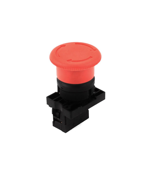 uxcell Emergency Stop 22mm Latching SPST NC 2 Pin Mushroom Push Button Switch