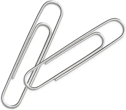 School Smart Smooth Paper Clip, 1-1/4 Inches Silver, Pack of 100