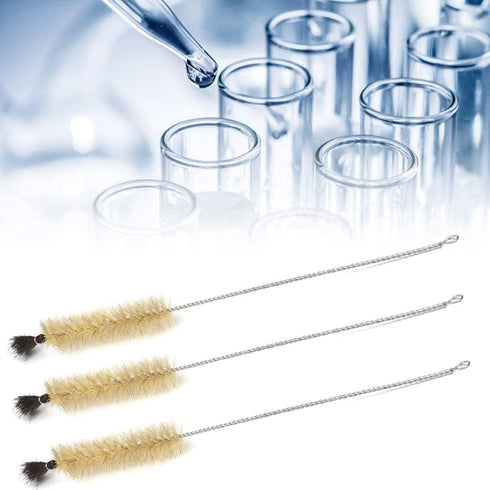 Utoolmart 5Pcs Wire Tube Brushes, 20mm Dia Twist Handle Bristle Tubing Cleaning Brush for Auto Parts Bottles Tubes