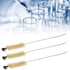 Utoolmart 5Pcs Wire Tube Brushes, 20mm Dia Twist Handle Bristle Tubing Cleaning Brush for Auto Parts Bottles Tubes