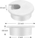 Desk Grommet 2 Inch, Plastic Wire Organizers, 5 Computer Cable Hole Cover Plugs