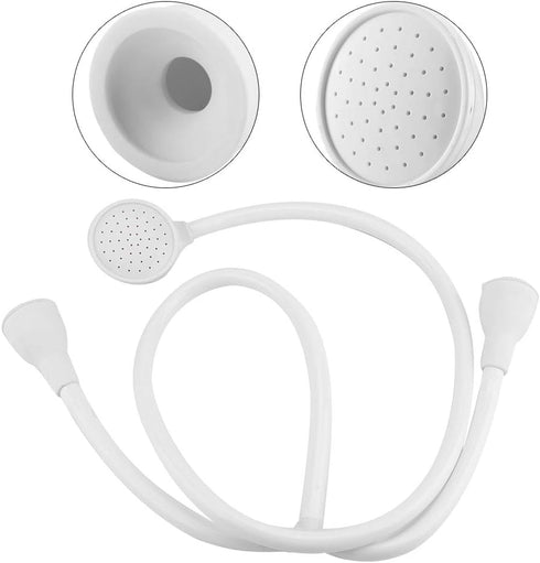 1.2m Push On Bath Shower Head, Push On Bath Shower Head, Hot and Cold Shower Hose for Washing, Shampooing, Pets
