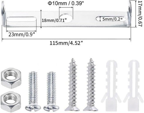 GSHLLO 2 Sets 115mm Ceiling Light Plate Kit Universal Light Fixture Bracket Lighting Fixture Wall Mount Plate Ceiling