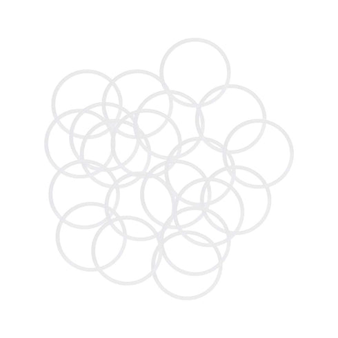 uxcell Silicone O-Rings, 27mm OD 24mm ID 1.5mm Width VMQ Seal Gasket, White, Pack of 20