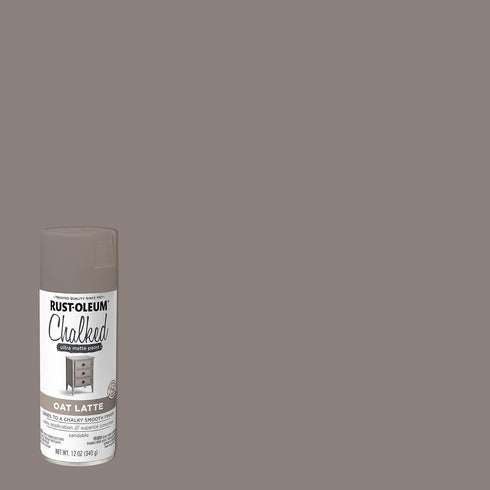 392047 12 oz, Rust-Oleum Chalked Ultra Matte Spray Paint, Oat Latte
