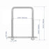 304 Stainless Steel Square U-Bolts, 5.91"(150mm) Inner Width, 7.87"(200mm) Length with Nuts for Trailer Accessories.