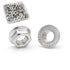 STORMCUBE #8-32 Serrated Flange Nuts 50 Pack 304 Stainless Steel Hex Lock Nuts