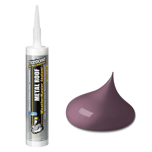 Titebond WeatherMaster Sealant 61431, Metal Roof, Red, 9.5 Oz.
