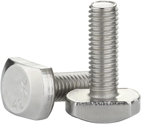 M8 x 35mm T-Slot Drop-in Stud Sliding Bolts, 304 Stainless Steel 18-8, Full Thread, 5 PCS