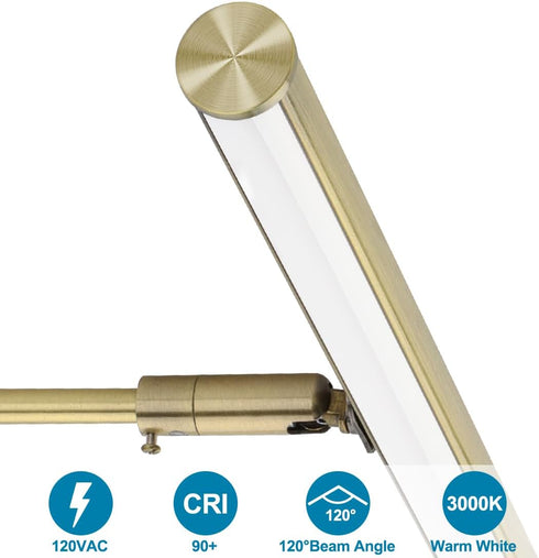 14 Inch 4W CRI90+, 3000K LED Picture Lights for Paintings Plug in, Adjustable Art Light Gallery Wall Light for Display