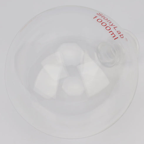 stonylab Spherical Joint Round Bottom Receiving Flask, Borosilicate Glass with 35/20 Ground Joint, 1000 ml