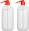 stonylab Chemical Wash Bottle, 2-Pack Sealed Cylindrical Plastic Safety Lab Reagent Squeeze Wash Bottle