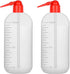 stonylab Chemical Wash Bottle, 2-Pack Sealed Cylindrical Plastic Safety Lab Reagent Squeeze Wash Bottle