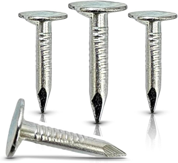 (200-Pack) Professional Grade 3/4-Inch Galvanized Roofing Nails - .75 Inch for Fastening Roofing Felt, Asphalt Singles