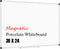 XBoard Porcelain Magnetic Dry Erase Board, 36 x 24 Inch, Wall Mounted White Board for Home Office
