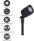 GL33007BK Sterno Home Paradise Low Voltage LED Junior Spot Light, Black