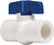 Homewerks VBVP40E8B Ball Valve, PVC Schedule 40 x Solvent, 2-Inch, Blue