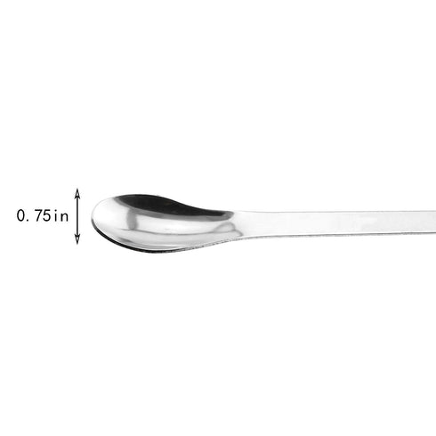 Maxmoral 1 Set Stainless Steel Micro Lab Sampling Scoop Spatulas, Combination Reagent Spoon, Pack of 4