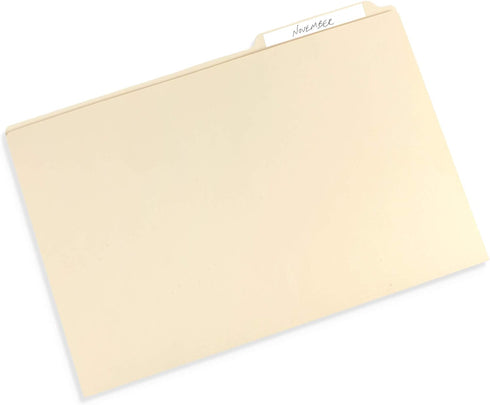 Blue Summit Supplies 50 Pack Heavy Duty Manila File Folders 11x17.5, 14 PT Paper for Prints, Plans, Drawings