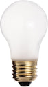 Satco S3949 130V Medium Base 15-Watt A15 Household Lamp, Frosted,White
