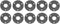 10 Pack 1/2 inches Malleable Cast Iron Pipe Flange, Industrial Pipe Flanges for DIY Steampunk Style